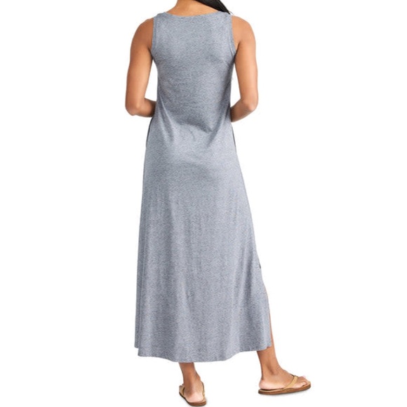 Free Fly Women's Bamboo Heritage Midi Dress Heather Flint NWT, L and XL - Picture 4 of 4